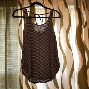 Black and White Stripe Tank Top